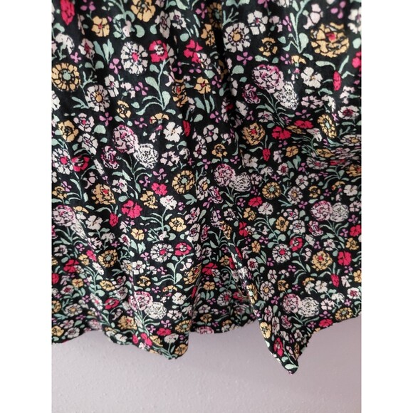 Ann Taylor LOFT Floral Print Deep V Neck Romper Petite Large NWT - Picture 8 of 16